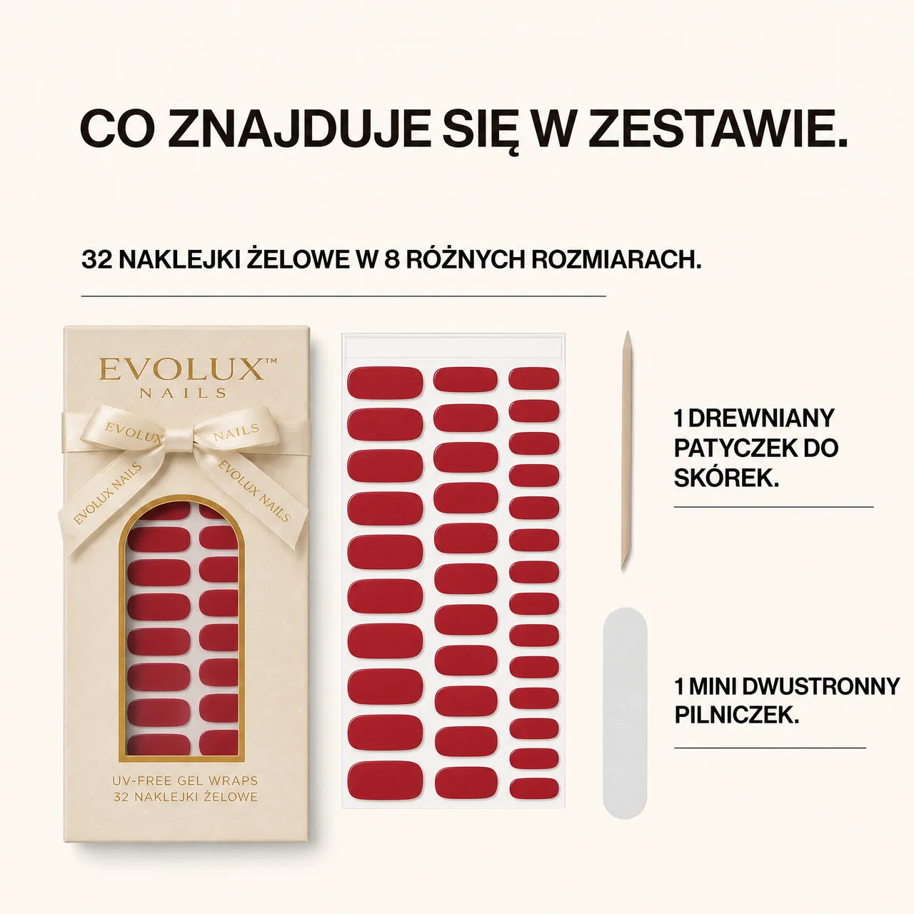 Evolux™ Żelowe Naklejki Pedicure